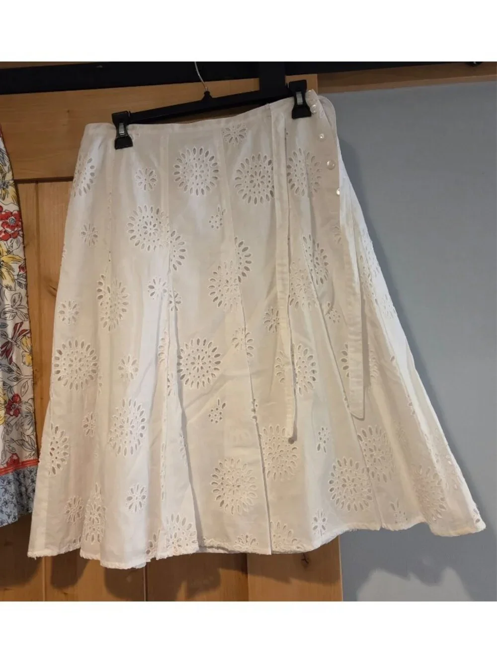 New! Lot of 2 Talbots Size 8 Petite Midi Skirts Eyelet Floral Lined